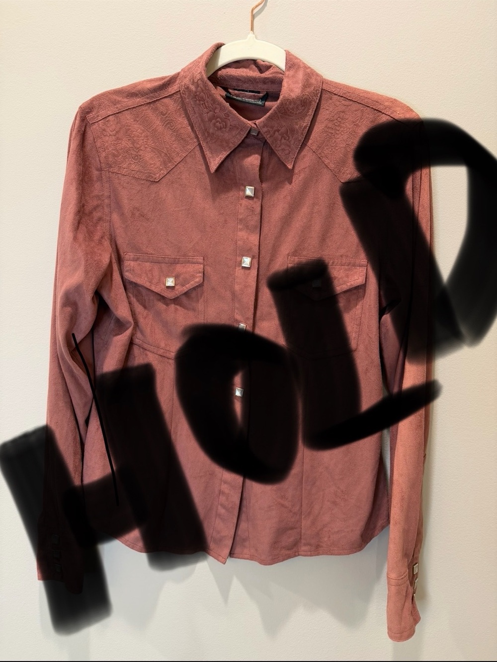 Outback Trading Company Women’s Western Shirt – Dusty Rose Paisley- On Hold